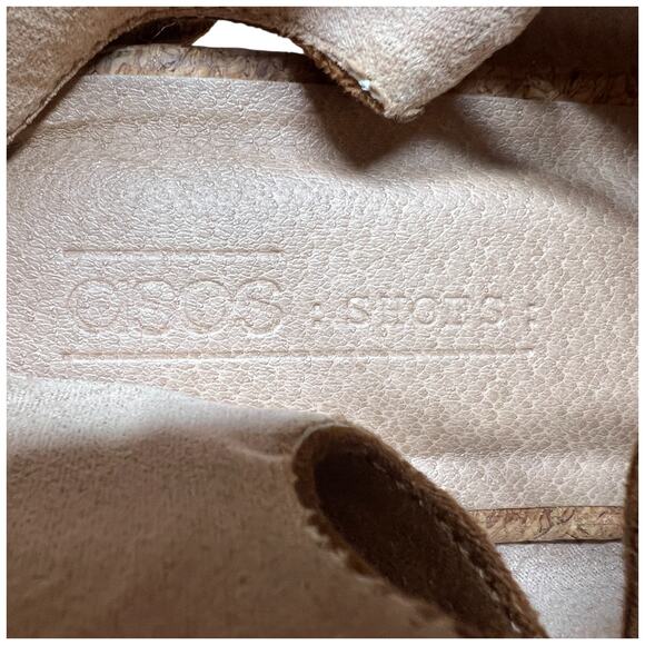 ASOS Design Jive Flatform Espadrilles Women's Size 6.5 Model is 7.5 Brown Suede - Picture 11 of 11